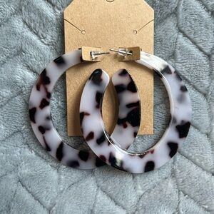 VID! Acrylic Hoops, Marble Pattern